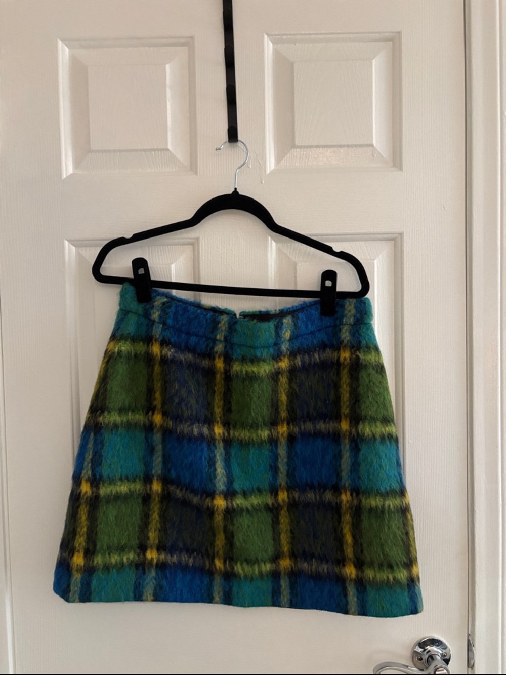kate spade Blue and Green Plaid Mini Skirt